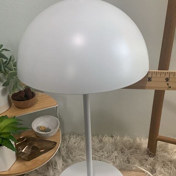 Target Project 62 White Dome Side Table Lamp With Base Outlet - Picture 6 of 17